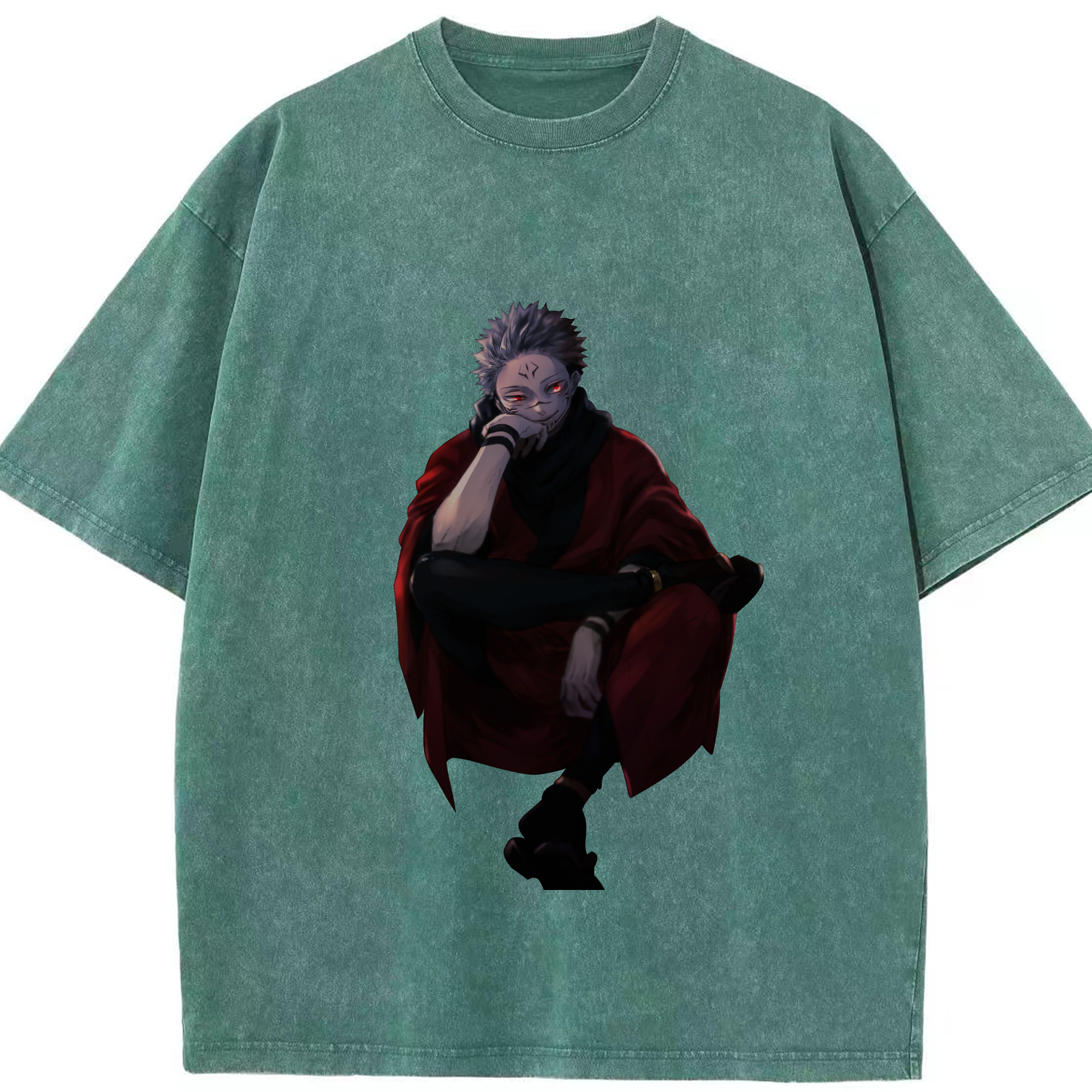 （画像用） 呪術廻戦 Jujutsu Kaisen 綿100% ヴィンテージ風 半袖Tシャツ（フロントプリント）